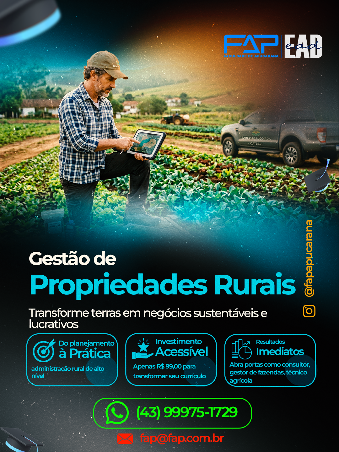 Curso Gestão de Propriedades Rurais EAD FAP