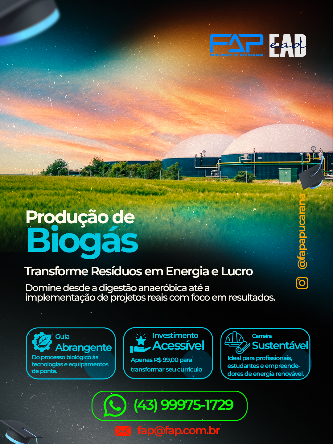 Curso Produção de Biogás EAD FAP