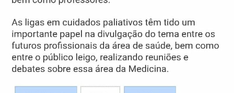 Liga Acadêmica de Cuidados Paliativos